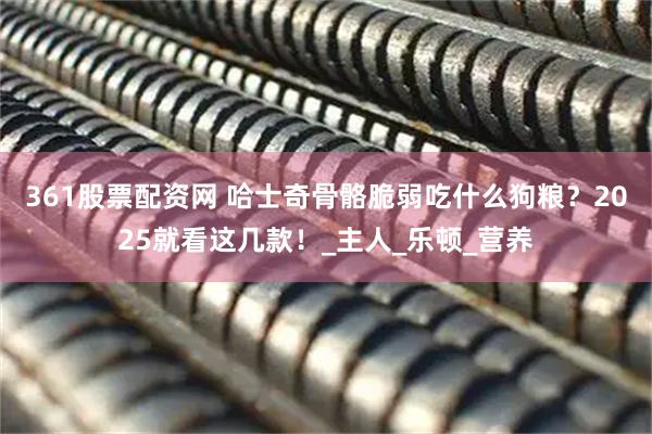 361股票配资网 哈士奇骨骼脆弱吃什么狗粮？2025就看这几款！_主人_乐顿_营养